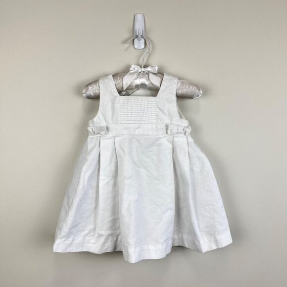 Jacadi Paris Sleeveless White Dress 6 Months - Picture 1 of 6